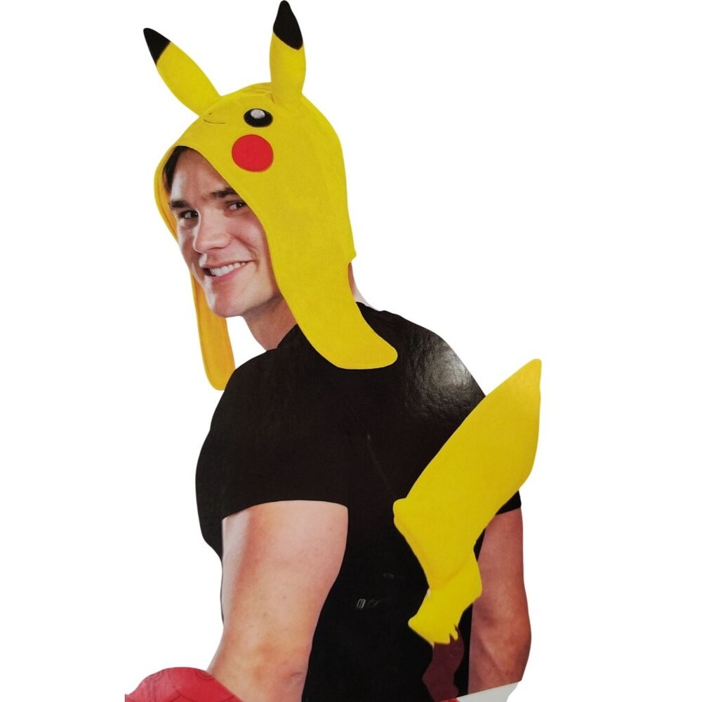 Disguise Adult Pikachu Costume Accessory Kit With Headpiece and Tail Halloween C